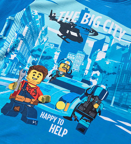 LEGO® City Bluse - LWTano - Blau m. Print