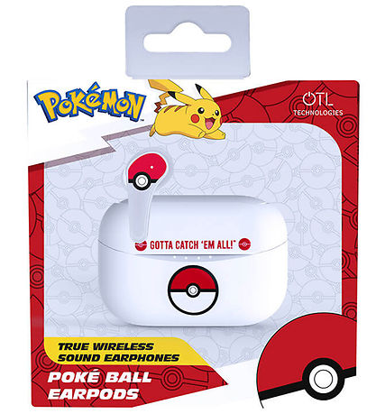 OTL couteurs - Pokmon - TWS - Intra-auriculaire - Blanc/Rouge