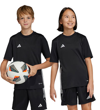adidas Performance Stuttermabolur - Tabela 23 - Svart/Hvítur