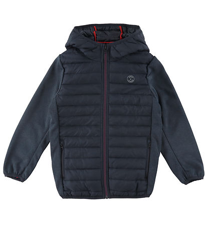 Jack & Jonas Puffer Jacket - JjeMulti - Noos - Navy Blazer w. Re