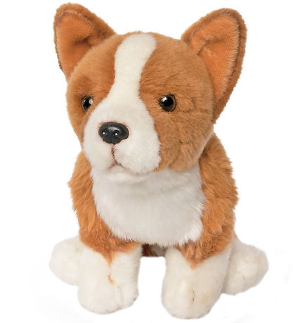 Living Nature Soft Toy - 30x18 cm - Corgi - Brown