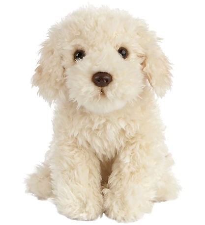 Living Nature Soft Toy - 26x21 cm - Labradoodle - Cream