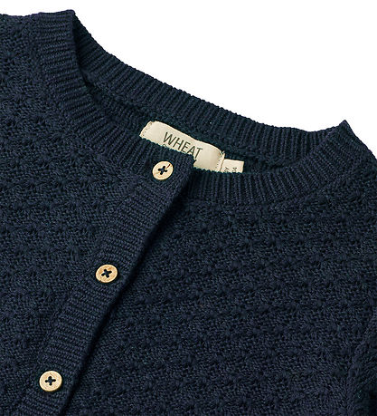 Wheat Cardigan - Knitted - Magnella - Navy