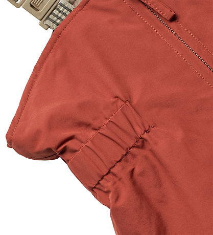 Wheat Ski Pants w. Suspenders - Sole - Red