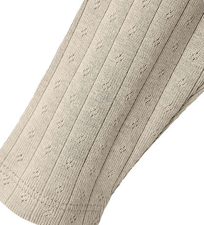 Lil' Atelier Leggings - Noos - NbfRachel - Fog w. Pointelle