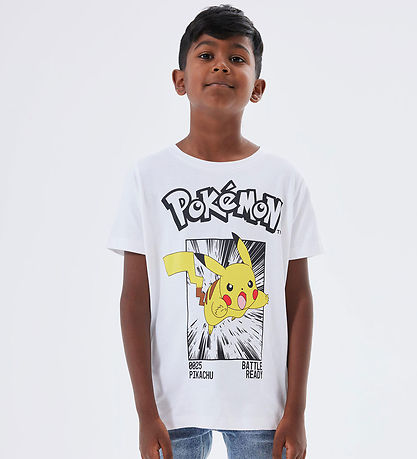 Name It T-Shirt - NkmNoisi Pokmon - Noos - Bright White