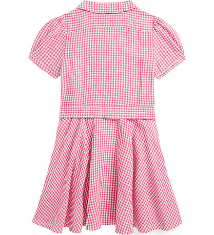 Robe Polo Ralph Lauren - Vichy - Lin - Rose/Blanc à Carreaux