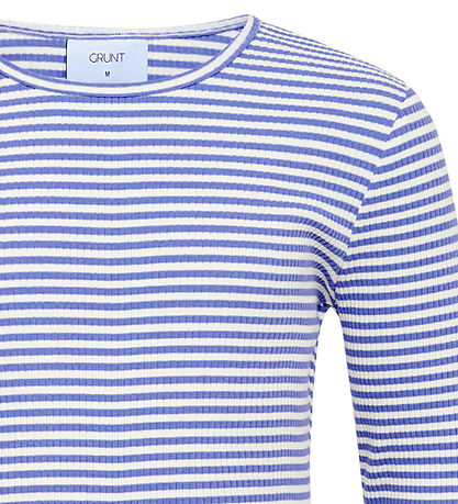 Grunt Bluse - Nastola - Blau/Weiß gestreift