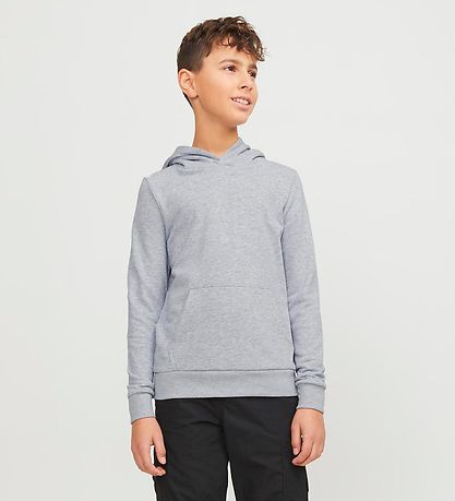 Jack & Jones Hoodie - JjeBradley - Noos - Light Grey Melange