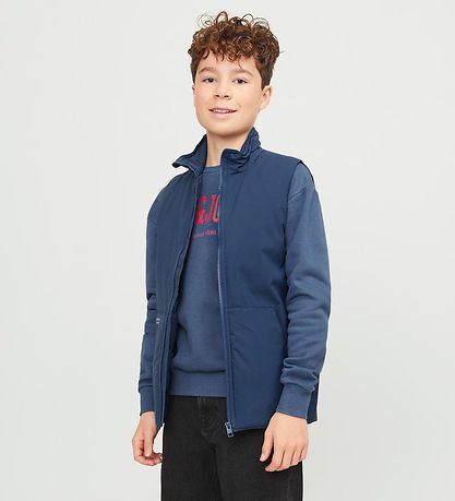 Jack & Jones Steppweste - JjeSustain - Fähnrich Blue