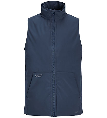 Jack & Jones Steppweste - JjeSustain - Fähnrich Blue