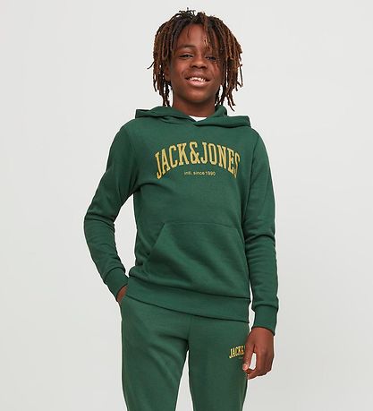 Jack & Jones Hoodie - JjeJosh - Dark Green