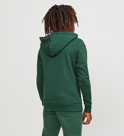 Jack & Jones Hoodie - JjeJosh - Dark Green