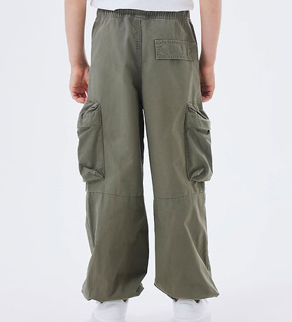 Name It Trousers - NkmBen Parachute - Noos - Dusty Olive