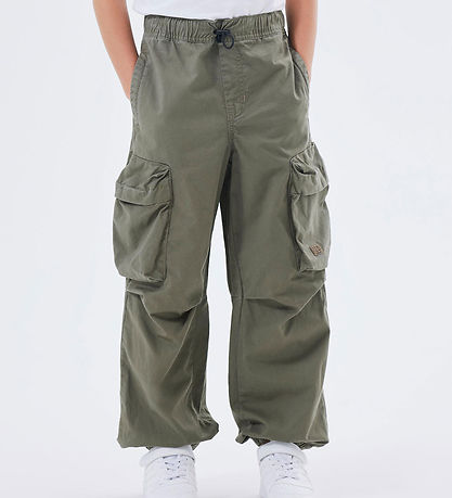 Name It Trousers - NkmBen Parachute - Noos - Dusty Olive