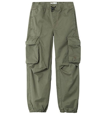 Name It Trousers - NkmBen Parachute - Noos - Dusty Olive