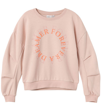 Name It Sweatshirt - NkfTaround - Sepia Rose w. Glitter