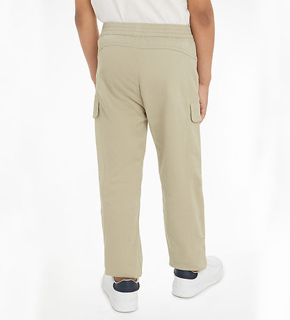 Calvin Klein Trousers - Sateen Cargo - Plaza Taupe