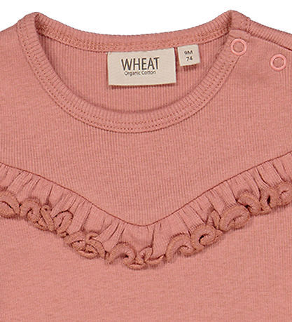 Wheat Justaucorps m/c - Rib - Vieux Rose av. Volants