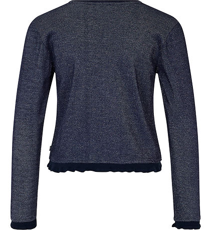 Mads Nørgaard Bluse - Trisa - Navy/Silber Glitzer
