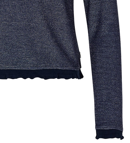 Mads Nørgaard Bluse - Trisa - Navy/Silber Glitzer