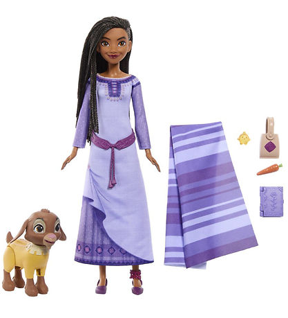 Disney Wish Doll - 29 cm - Asha w. Star and Valentino