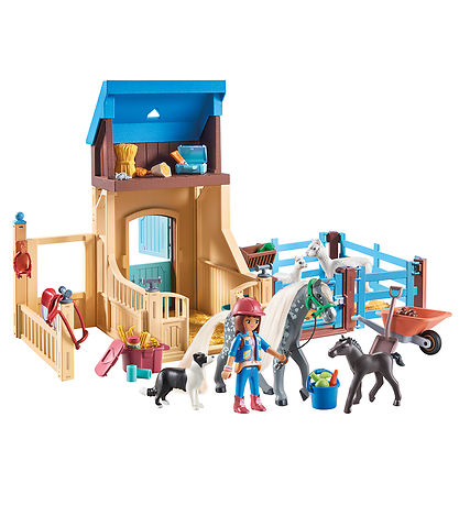 Playmobil Horses Of Waterfall - Amelia & Whisper w. Horse box -