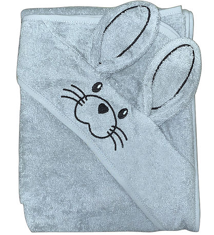 Nørgaard Madsens Baby towel - 100x100 cm - Rabbit ears - Dusty