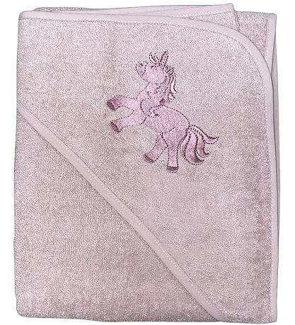 Nørgaard Madsens Handklæði m. hettu - 75x75 cm - Pale Mauve M. E