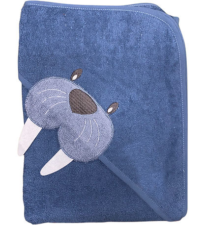 Nørgaard Madsens Babyhandtuch - 100x100 cm - Mittel Blue m. Was