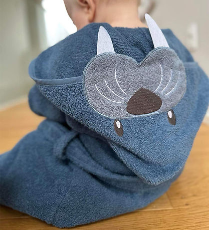 Nørgaard Madsens Bathrobe - Middle Blue w. Walrus