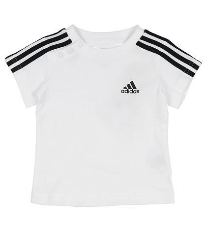 adidas Performance Set - T-shirt/Shorts - White/Black