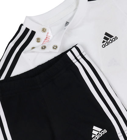 adidas Performance Sett - Stuttermabolur/Stuttbuxur - Hvítt/Svar