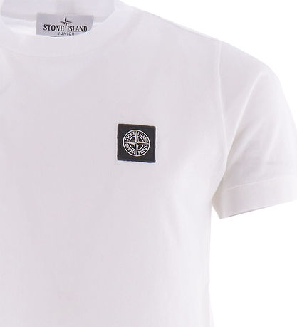 Stone Island Stuttermabolur - Hvítt