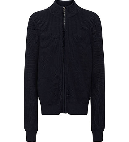Grunt Cardigan - Prjónað - Durbuy - Dökkblátt