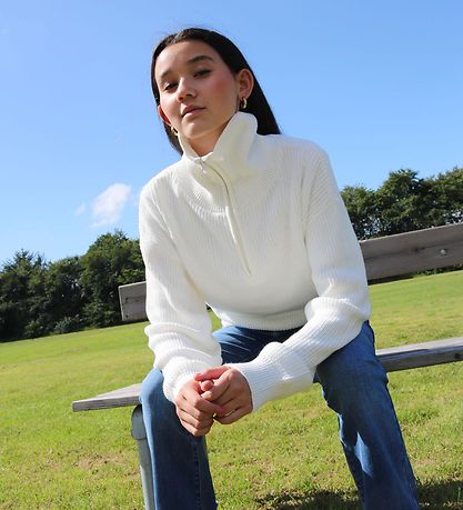 Grunt Bluse - Strick - Rie - Broken White