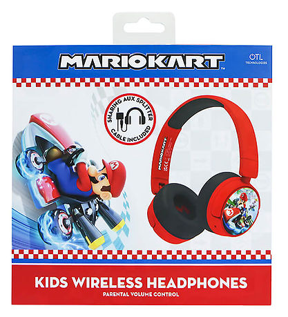 OTL Headphones - Mariokart - On-Ear Junior - Wireless - Red