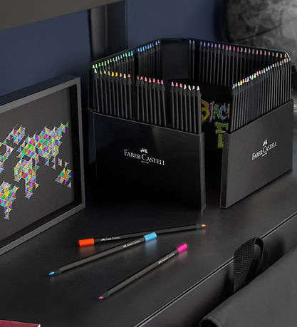 Faber-Castell Crayons de couleur - Triangulaire - Black Edition