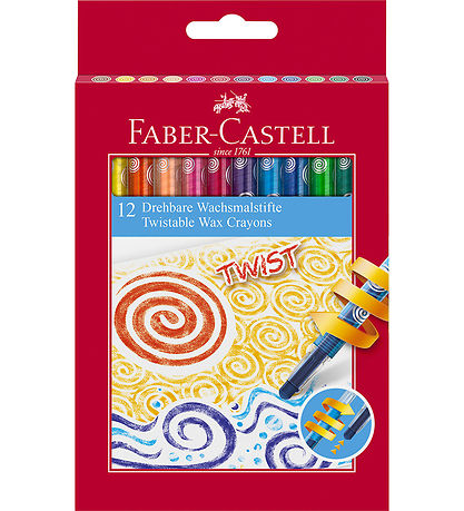 Faber-Castell Kreidefarben - Drehbar - 12 st.