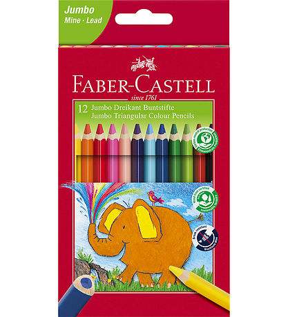 Faber-Castell Colouring Pencils - Triangular - Jumbo - 5.4 mm -