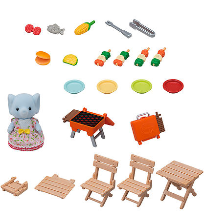 Sylvanian Families - BBQ Picnic Set -Elephant Girl - 5640