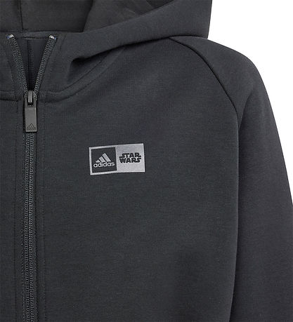 adidas Performance Cardigan - J SW ZNE FZ HD - Svart