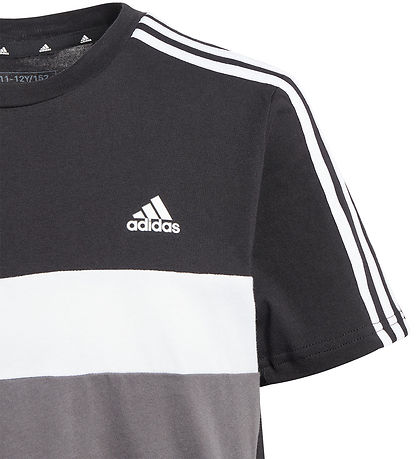 adidas Performance Stuttermabolur - J 3S TIB T - Svart/Grá