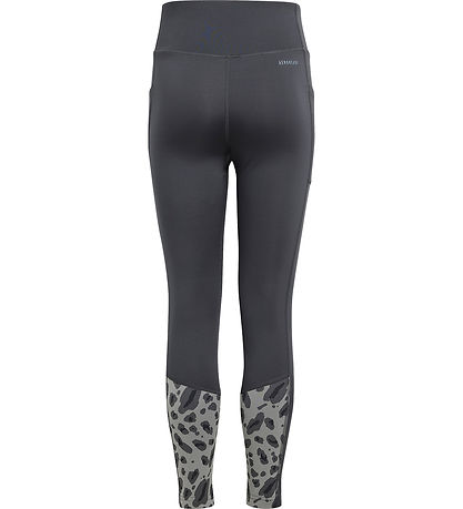 adidas Performance Leggings - JG AOP OPT TG - Noir/Gris