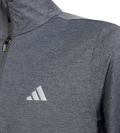 adidas Performance Pusero - J Hea 1/2 vetoketju - Harmaa Kirjava