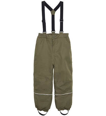 Minymo Pantalons de Ski av. Bretelles - Olive Nuit