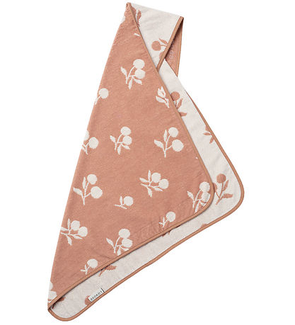 Liewood Hooded Towel - 70x70 cm - Alba - Peach/Sea Shell