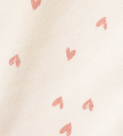 Name It Pyjamapak - Noos - NbfNachtpak - Botercrème m. Hartjes