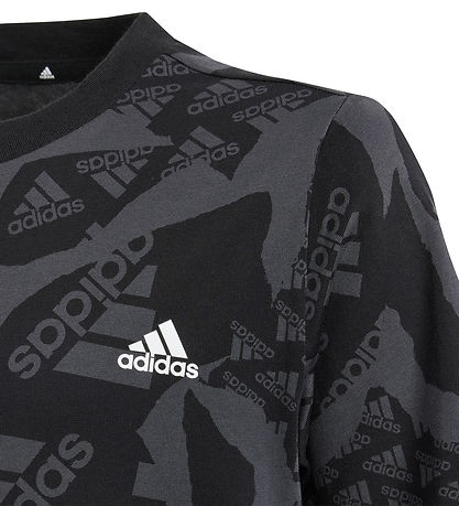 adidas Performance Stuttermabolur - J Camlog T - Svart/Grey
