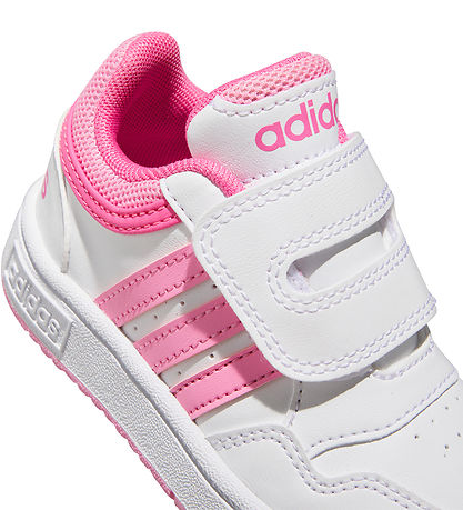 adidas Performance Skór - Hoops 3.0 CF I - Hvítur/Bleikt